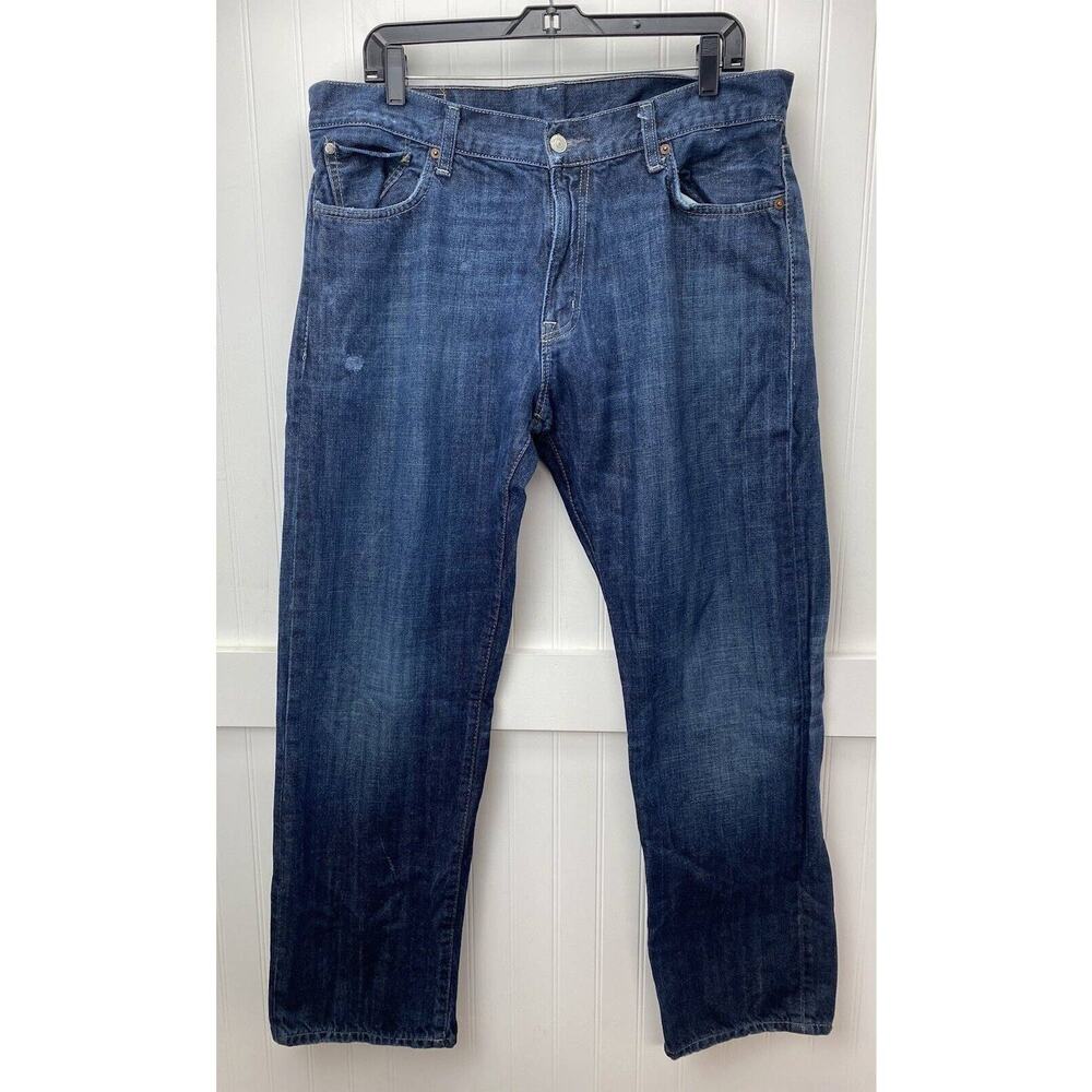 Denim & Supply Jeans Ralph Lauren Straight Leg Mens 36 100% Cotton Dark Wash